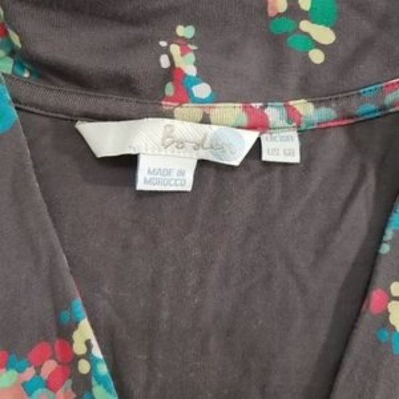 Boden Grey Floral Quarter Sleeve Dress - Picture 4 of 6